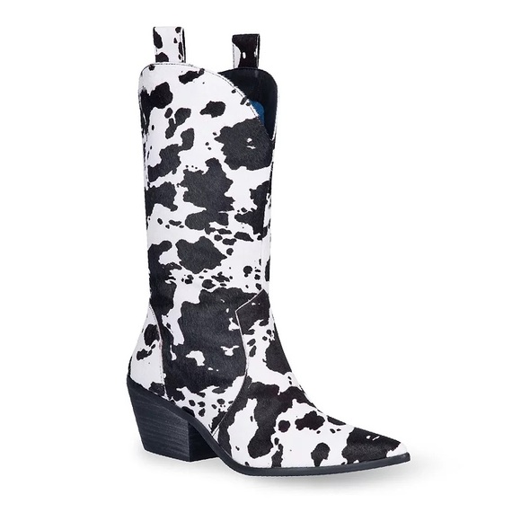 NWT cowhide/cow print Dingo boots - Picture 2 of 4